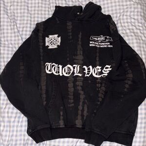 Darc Sport Black Tie-Dye Wolves Sweatshirt